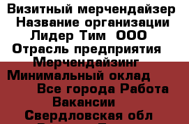 Визитный мерчендайзер › Название организации ­ Лидер Тим, ООО › Отрасль предприятия ­ Мерчендайзинг › Минимальный оклад ­ 21 000 - Все города Работа » Вакансии   . Свердловская обл.,Верхняя Тура г.